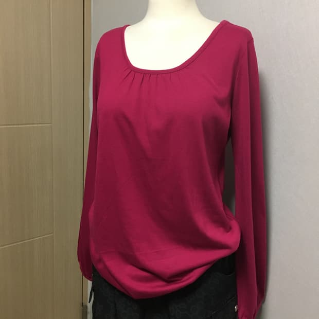 빈티지 자주핑크 롱티셔츠 y2k 키키