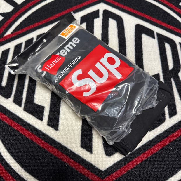 슈프림 헤인즈 복서 브리프 블랙 낱개 판매