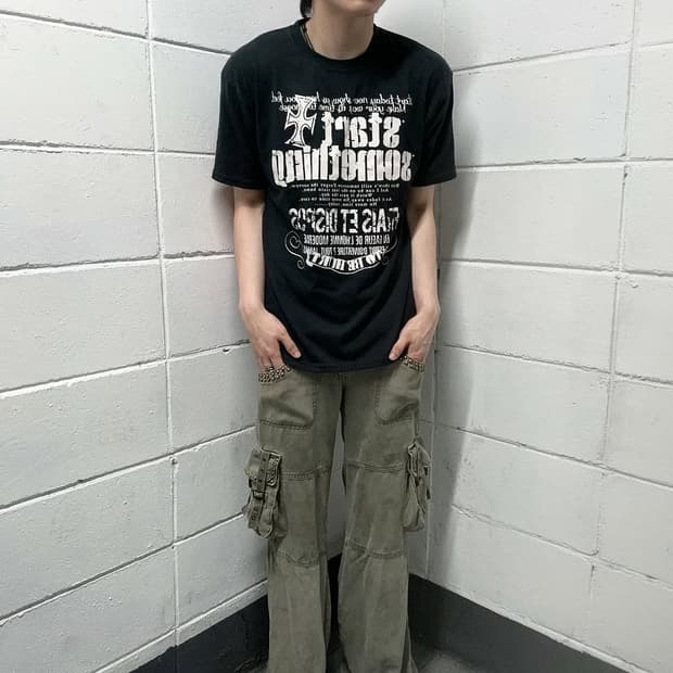 Punk lettering short sleeve