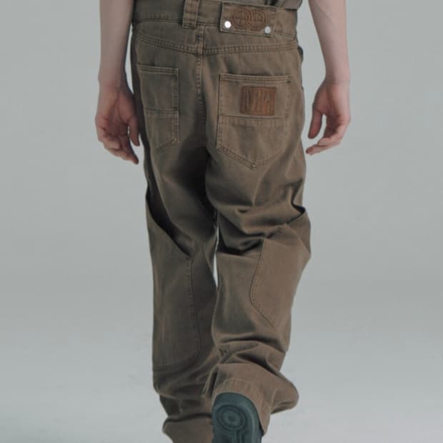 플라스틱프로덕트 MPa CALF POCKET PANTS (BROWN) L