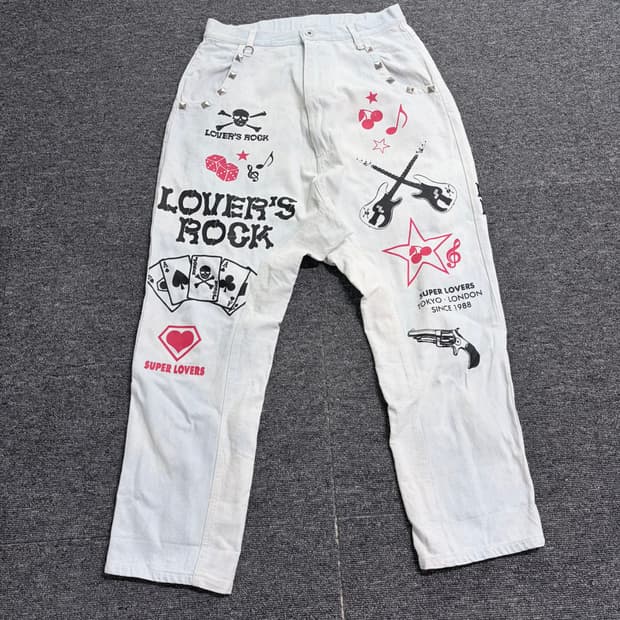 슈퍼러버스 러버스 록 데님 팬츠