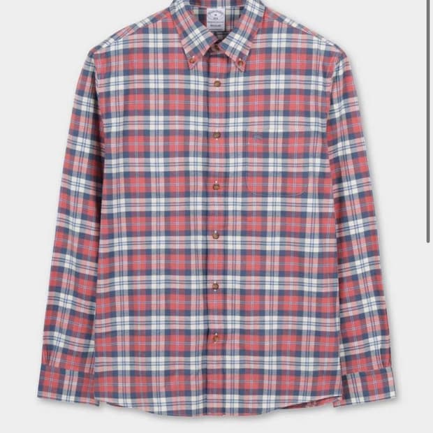 브룩스 브라더스 플란넬 체크 셔츠