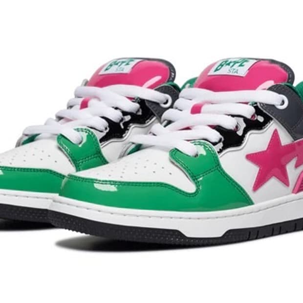 Bapesta green/pink