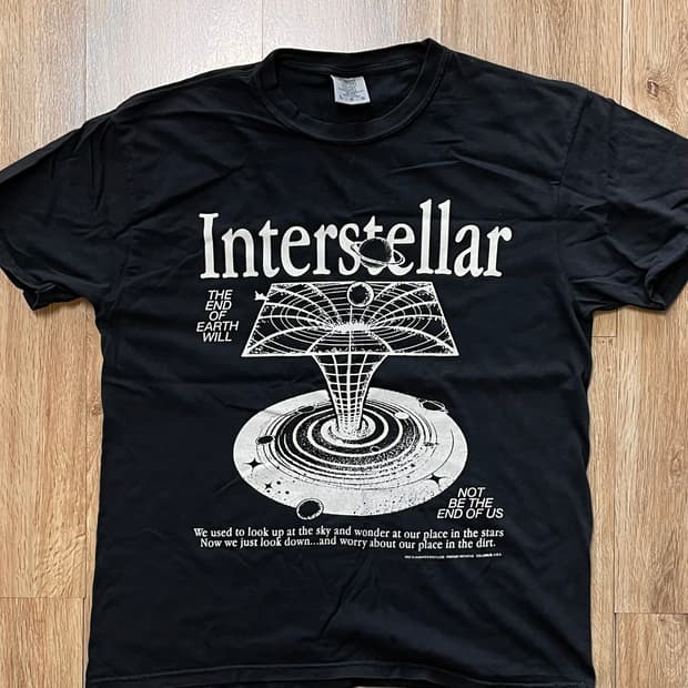 택포) 영화 인터스텔라 프로모 티셔츠 Interstellar Promo