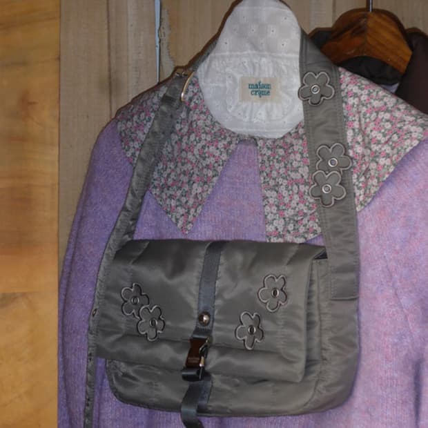 maison crame 메종크렘 아카이브6 카키 그레이 나일론 크로스백