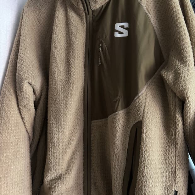 살로몬 양면 플리스 우븐 자켓