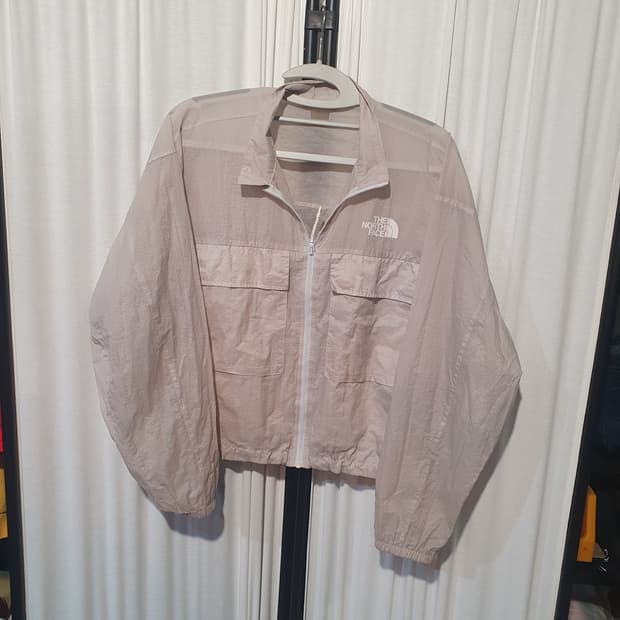 노스페이스 시스루 핑크 여성 바람막이 M90사이즈 2200314