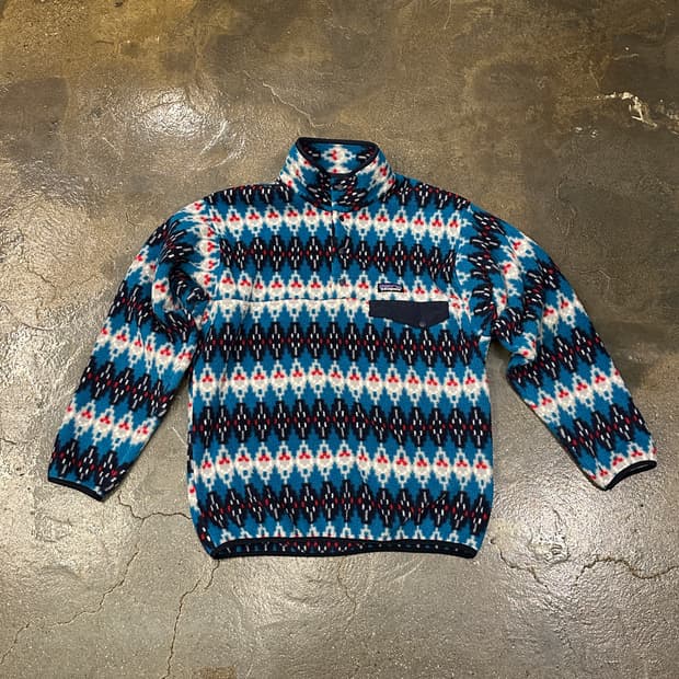 파타고니아 신칠라 스냅티 아즈텍 플리스 M