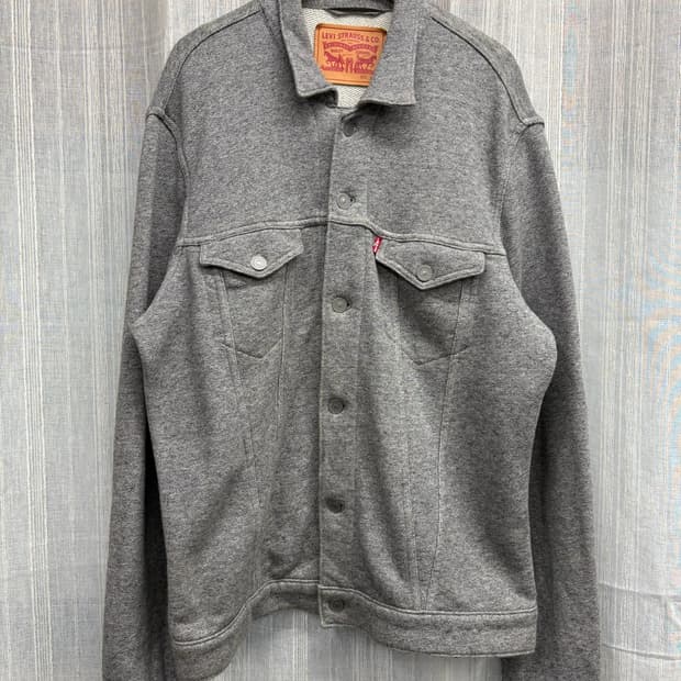 리바이스 프렌치 테리 코튼 트러커 자켓