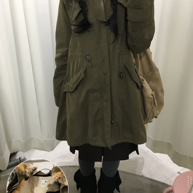 Sherpa-Lined Fur Hood Parka