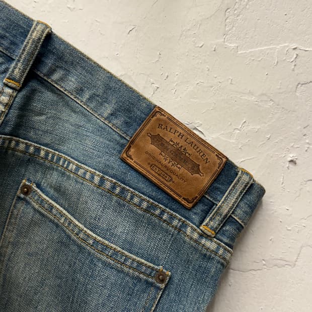 Ralph Lauren Distressed Straight Denim P