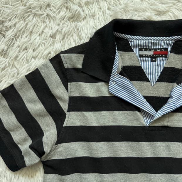 TOMMY HILFIGER 일본빈티지 노드 카라티 빈티지카라티 XL 44