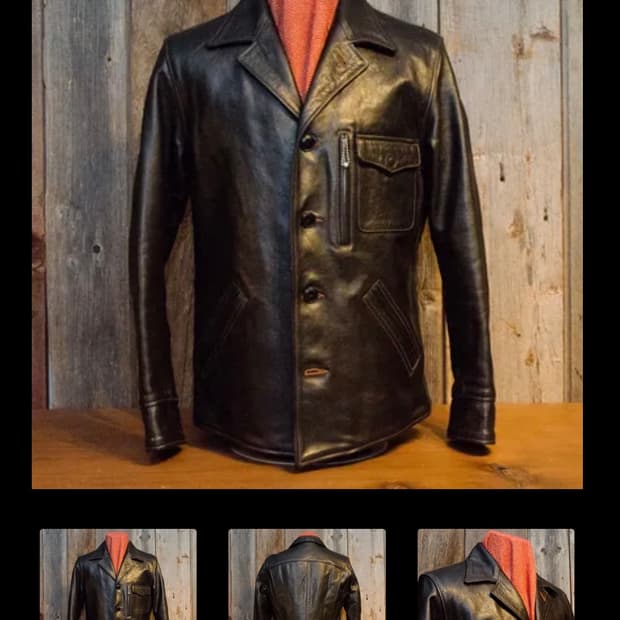 레인보우 컨트리 40’s Horsehide Car Coat 44 사이즈