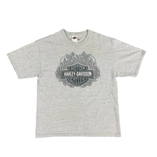 빈티지 2005 Harley Davidson 할리데이비슨 플레임 티셔츠