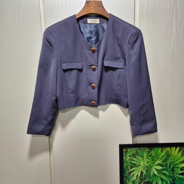 (세일)JPN VTG ALFRED ROZA 크롭 자켓 퍼플