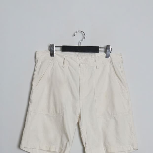  DANTON White Fatigue Shorts (31~32)