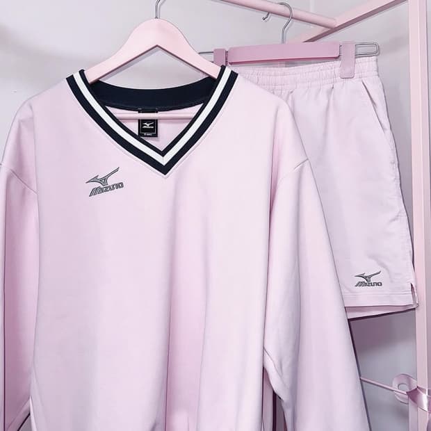 미즈노 핑크 웜업