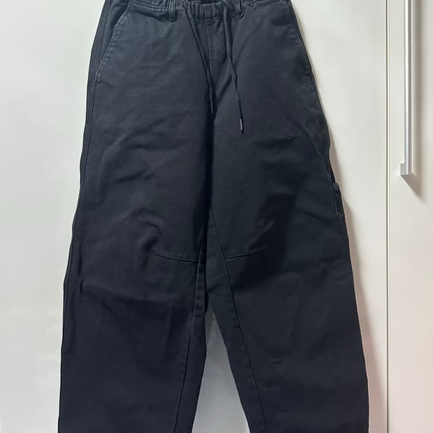 해칭룸 오버 덕팬츠 워시드 블랙 2사이즈