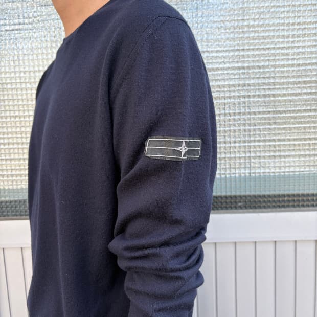 00s Stone island 데님라인 니트
