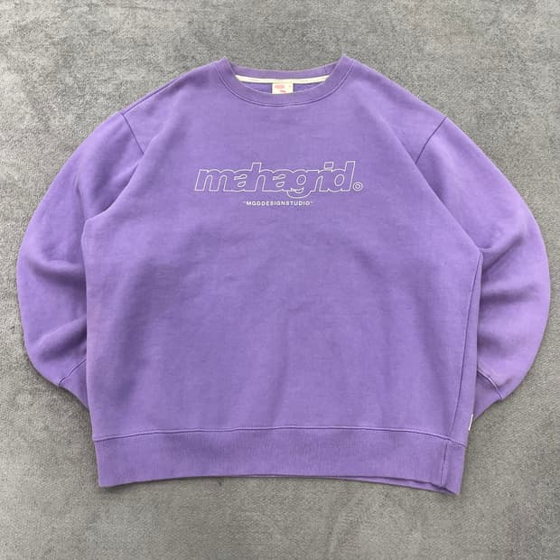 M 마하그리드 퍼플 맨투맨 티셔츠