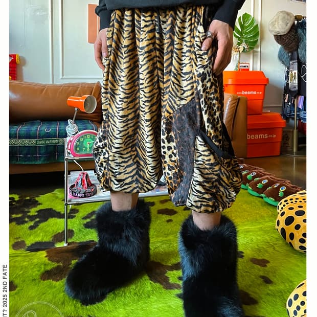 2000s Clash Ahead Leopard Baggy Pants