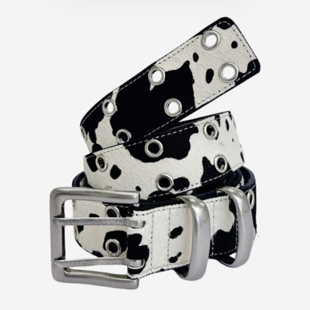 [OS] 카미엔 x MJD 더블 홀 벨트 오레오 카프 헤어