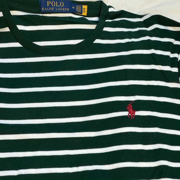 폴로 랄프로렌 스트라이프 롱 슬리브 티셔츠 M