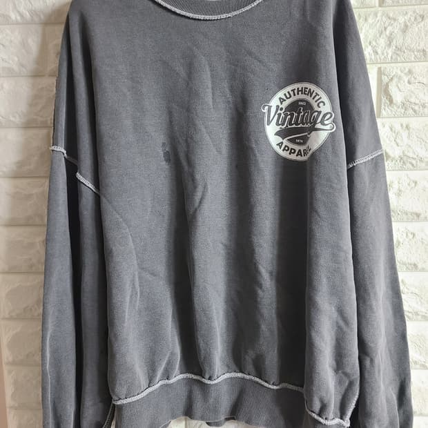 빈티지 오바로크 맨투맨 티셔츠(라지)