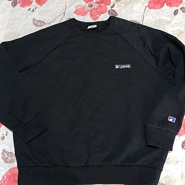 Jeep 오버핏 기모맨투맨 실측105 가슴64 기장70