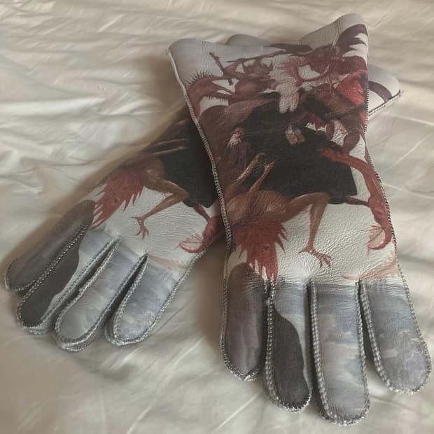 Undercover sheepskin gloves