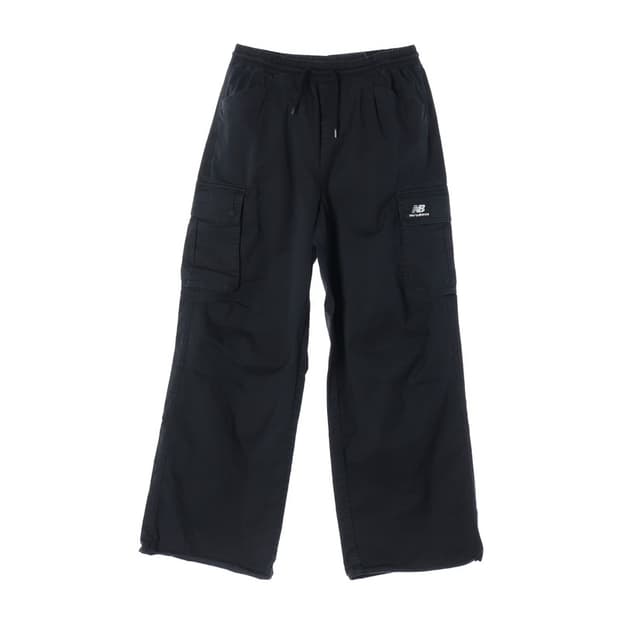 뉴발란스 우먼스 우븐 카고 조거 팬츠 블랙 S