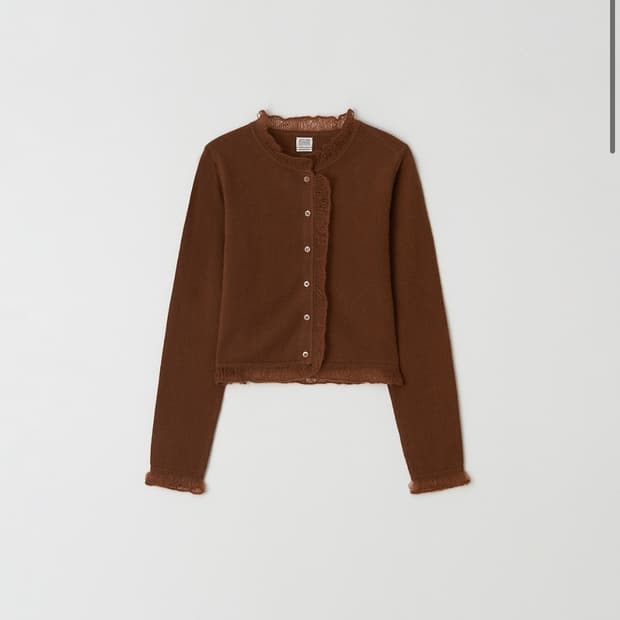 아뜰리에 에디션 캐시미어 가디건 뷔스티에 세트