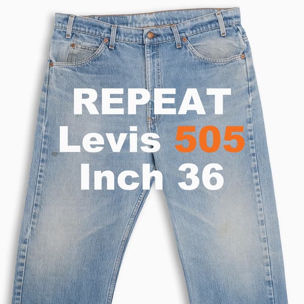 리바이스 505 오렌지탭 연청 90s 36 인치 OR50538101