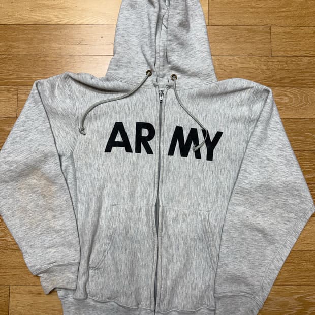 ARMY zip-up champion S made in usa