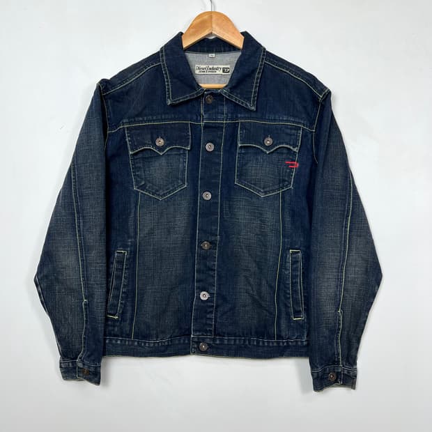 DIESEL 디젤 데님 디비전 레드 스티치 데님 자켓