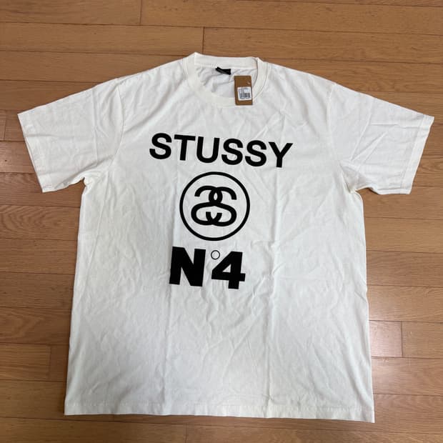 [XL] stussy 스투시 피그먼트 다이드 No.4 반팔 티셔츠 내츄럴