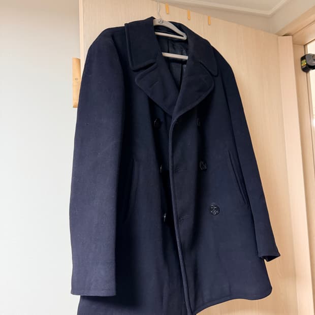 [40/L] 1950s US Navy 오리지널 피코트 커지울