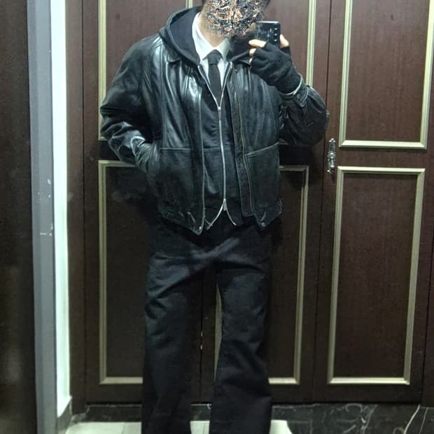 런던포그 양가죽 봄버