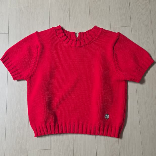 제너럴아이디어 코튼 하프 니트