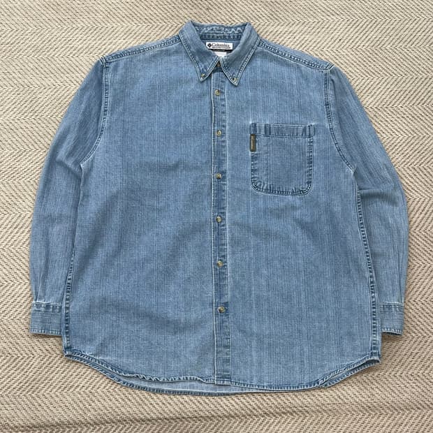 컬럼비아 워크 데님 셔츠 r3358