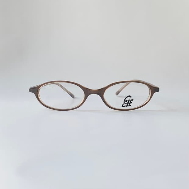 765 데드스탁 뿔테 오벌 라운드 브라운 빈티지안경