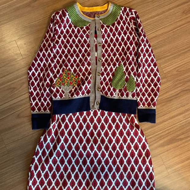 발렌티노 니트 투피스 세트