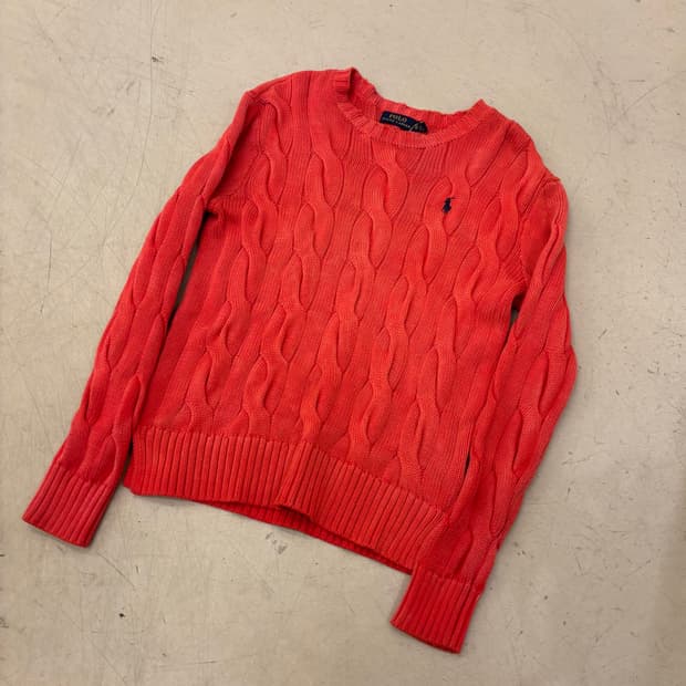 폴로 랄프로렌 코랄 포니 케이블 니트