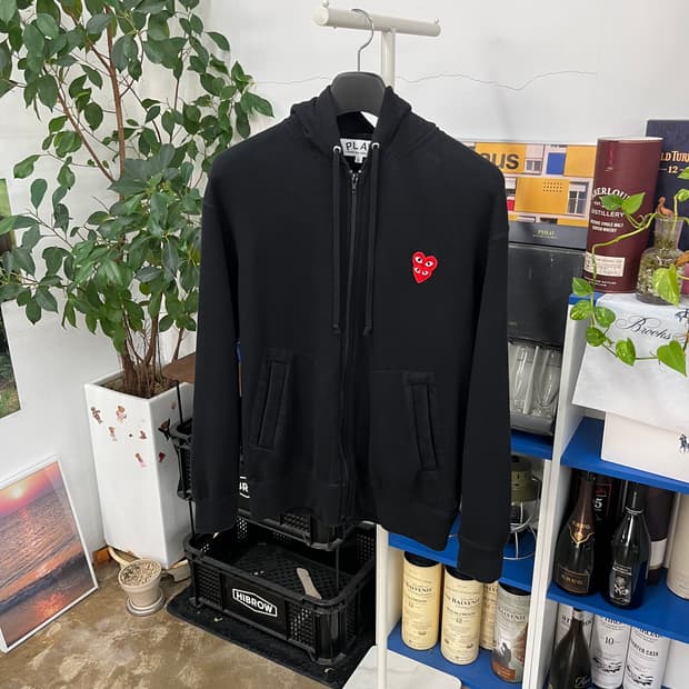 꼼데가르송 후드집업 L 