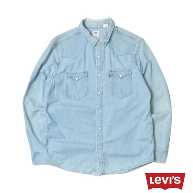 리바이스 웨스턴 데님셔츠 청남방 L