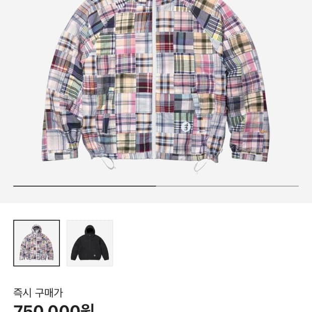 슈프림 x 굿이너프 패치워크 마드라스 후드 자켓 멀티컬러 - 25SS