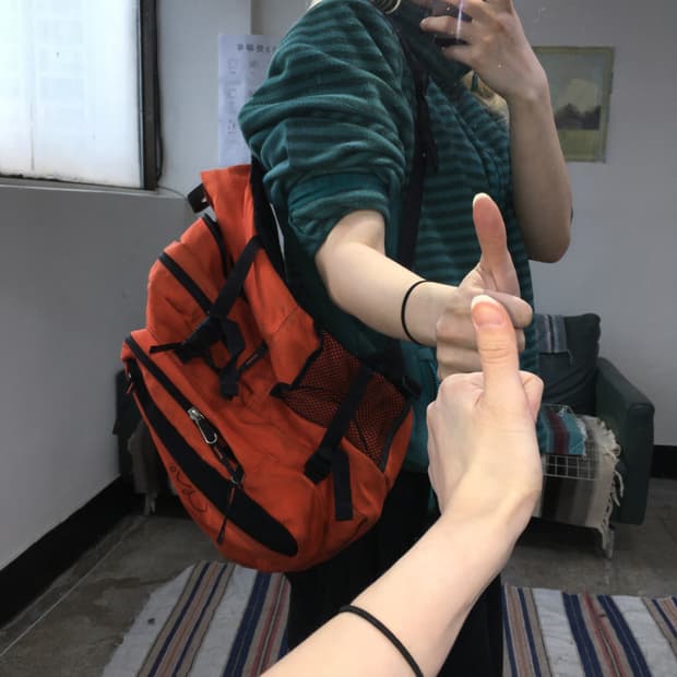 투티/0381 JACK WOLFSKIN BERKELEY 백팩 가방 오렌지