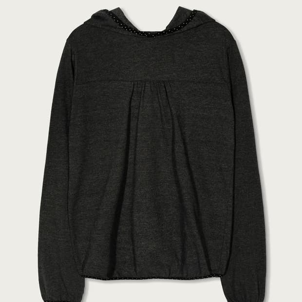 페스토 SPRING DOT HOODED TOP DARK MOON
