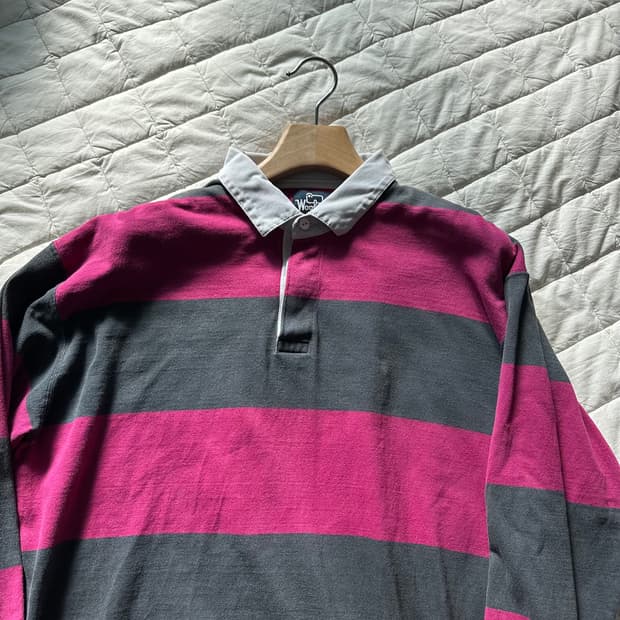 울리치 70s 리이슈 럭비 스트라이프 롱슬리브