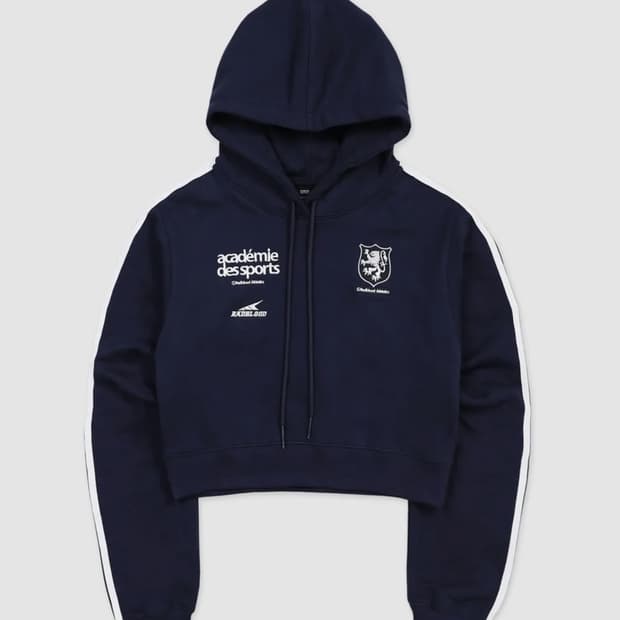 배드블러드 ADS 빈티지 크롭 후드 (S)